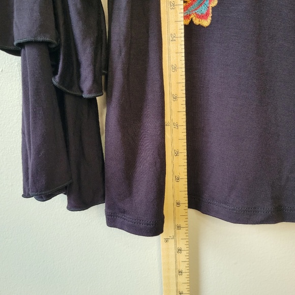 Anna Sui Loves INC International Concepts Embroidered Bell Sleeve Top Size 2XL - Picture 14 of 15